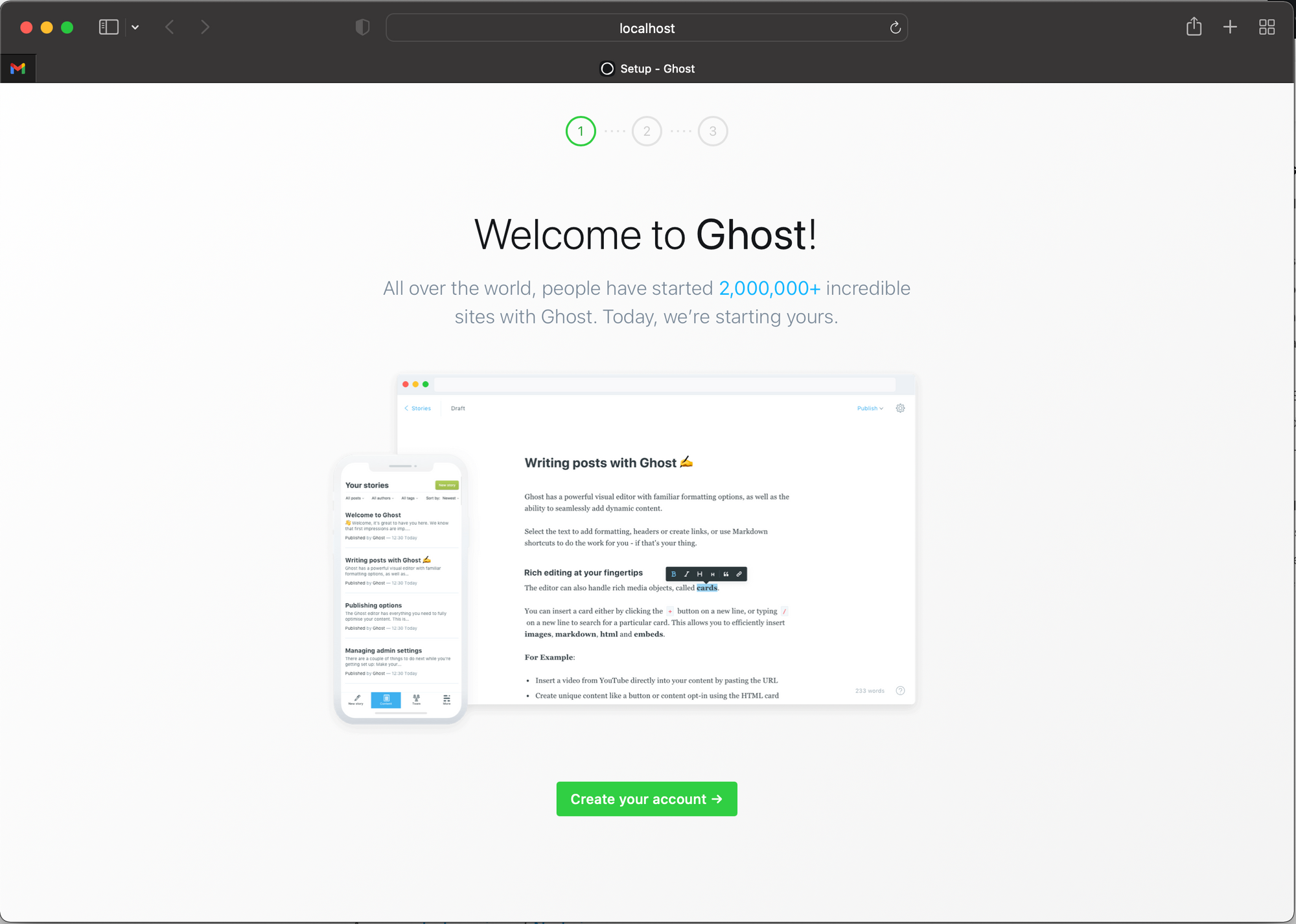Getting started with a Ghost site in 2022